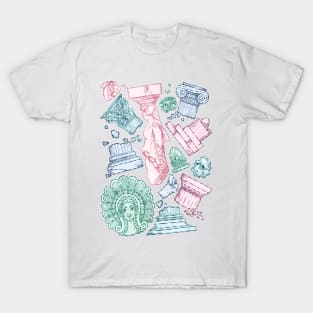 Greek Architectural Elements T-Shirt